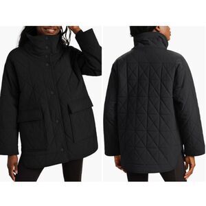 Rhone Women's Black Monterey Water Repellent Quilted Jacket Size Large